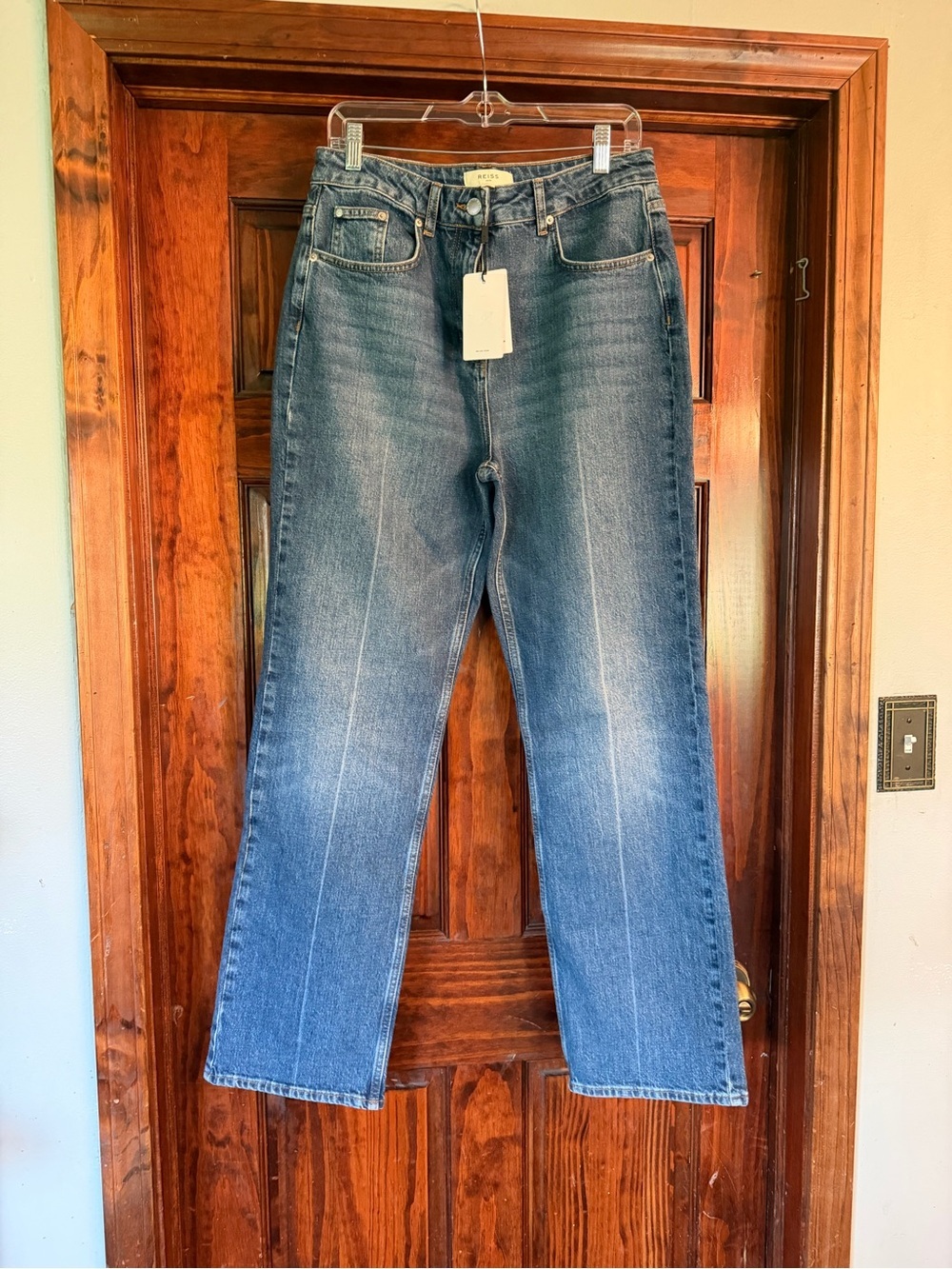 Reiss Mid Blue Straight Jeans